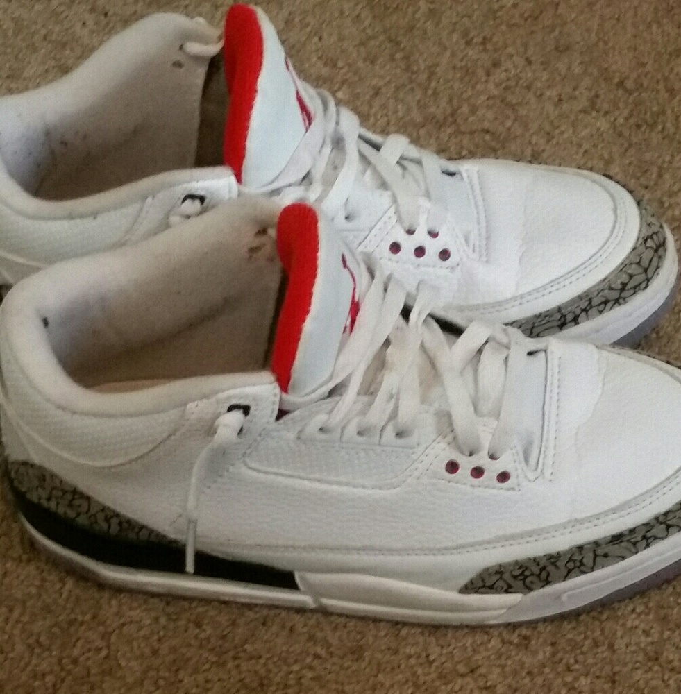 Jordan white cement 3's